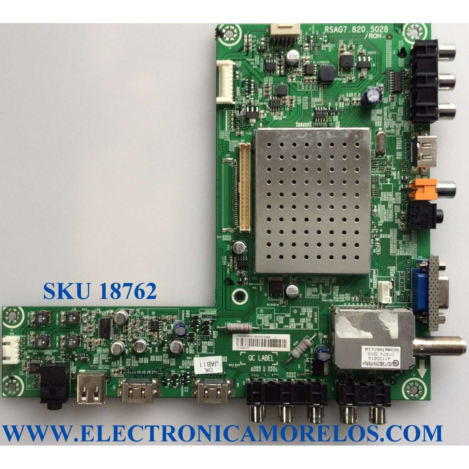 MAIN / INSIGNIA 160222 / RSAG7.820.5028/ROH / LTDN39K300US / PANEL V390HJ1-LE1 REV.C1 / MODELO NS-39E340A13